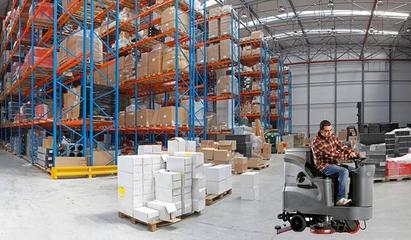 仓储物流行业选择全自动洗地机的五大核心优势